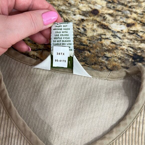 Orvis Cotton Beige Color Corduroy Button Front Jacket Size 10 - Picture 5 of 8
